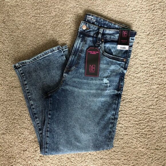 Vintage High Rise Straight Denim Jeans - Picture 5 of 10